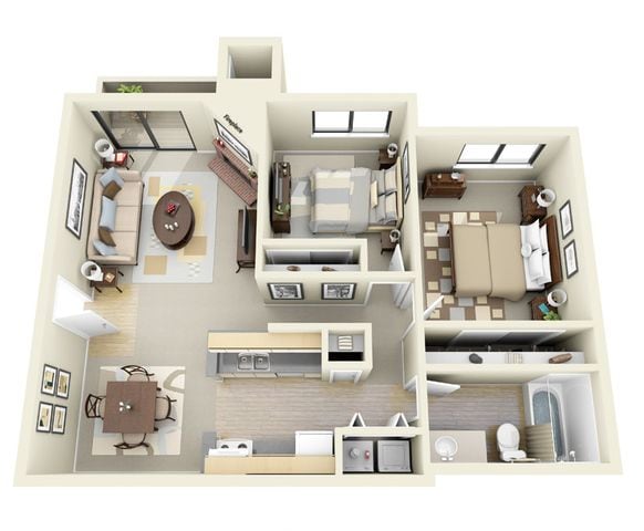 Floorplan - Woodcliffe Apartment Homes