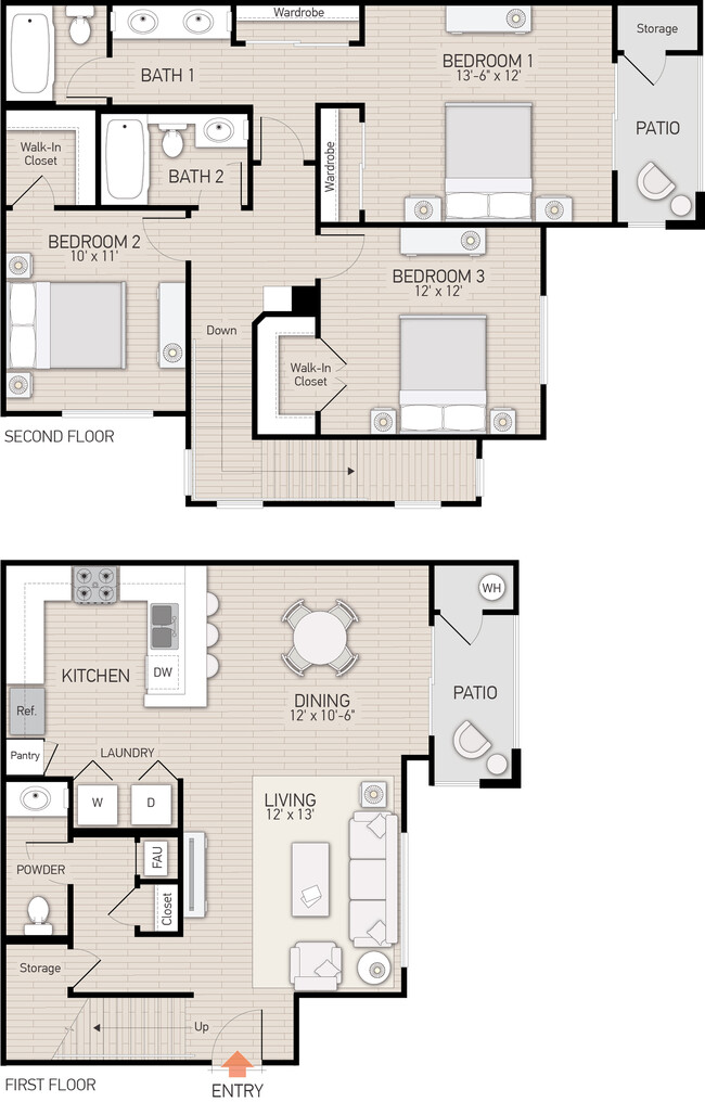 Floorplan - San Paulo Apartment Homes