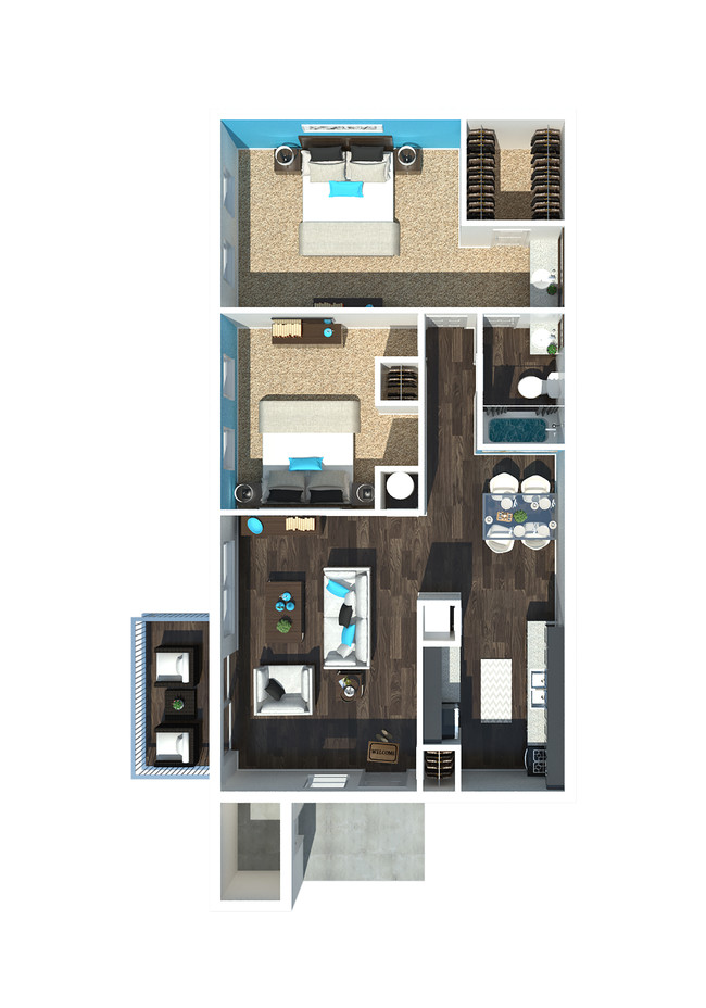 Floorplan - 701 South Apartments