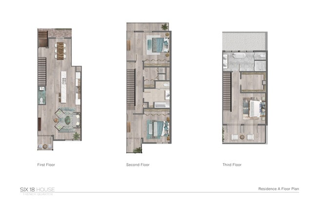 Unit 203 Layout - 3 Story Luxury Residence – French Quarter