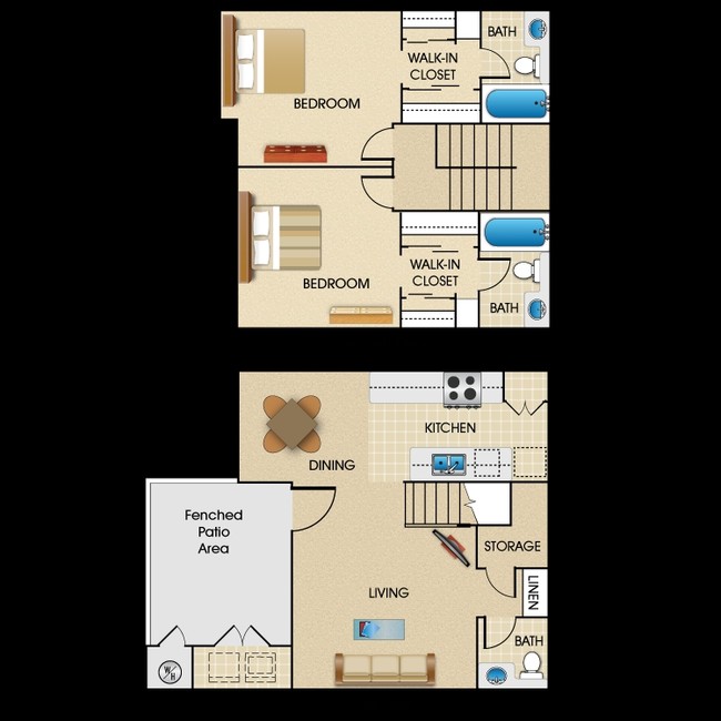 Floorplan - Arbor Lane Apartment Homes