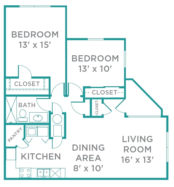 2BR/1BA - Shiloh Villas
