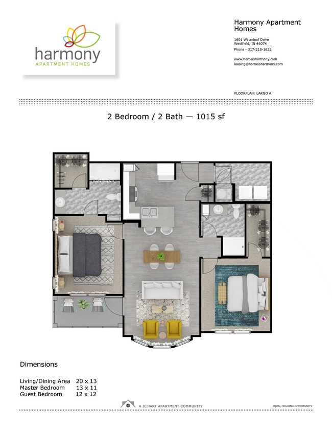 Largo A (D8-A) 2.2.jpg - Harmony Apartment Homes