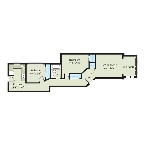 Floorplan - 5401-5409 S. Cottage Grove Avenue