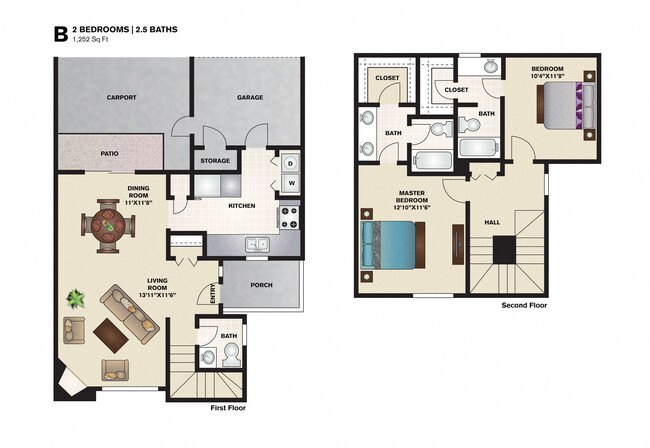 Floorplan - Amberly Village Townhomes