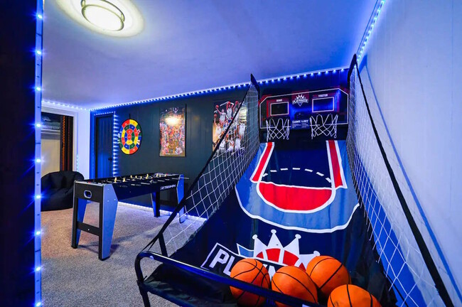 Game Room with Basketball and Foosball - 8109 Grant St