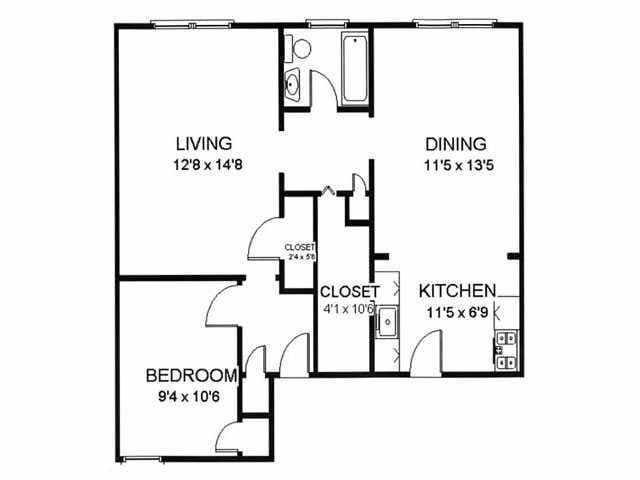 Floorplan - 425-431 N. Humphrey Ave.