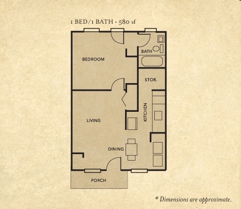 1BR/1BA - Cartersville Garden Apartments