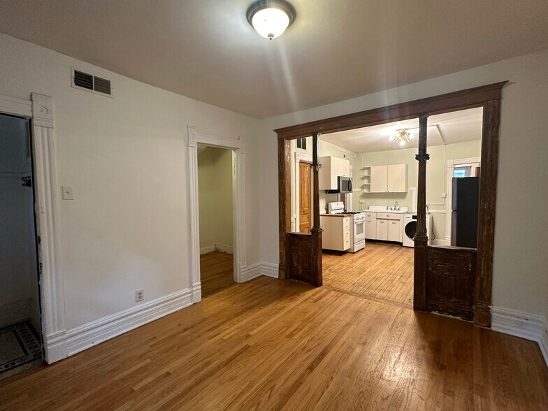 post renovation photo of living room - 2640 West Thomas Street