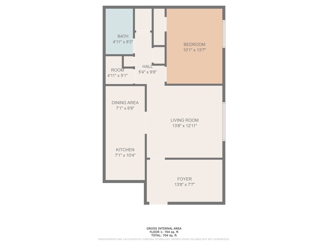 One Bedroom, One Bath - Bristol Square Apartments