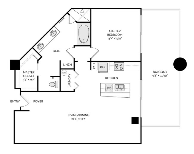 Floorplan - The Heights at Park Lane