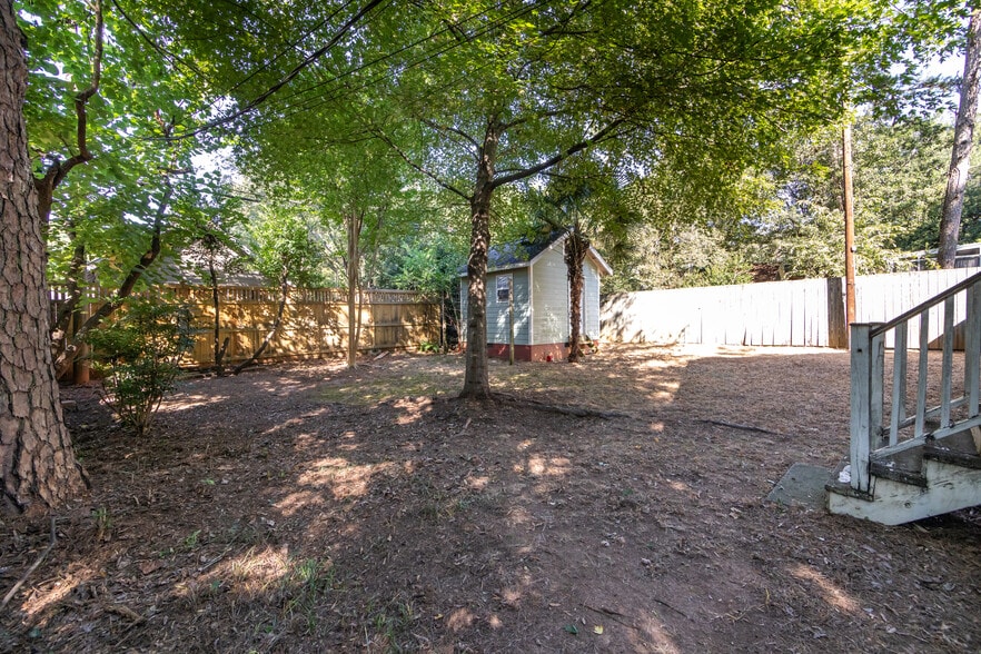 Fenced in backyard - 1719 Club Rd