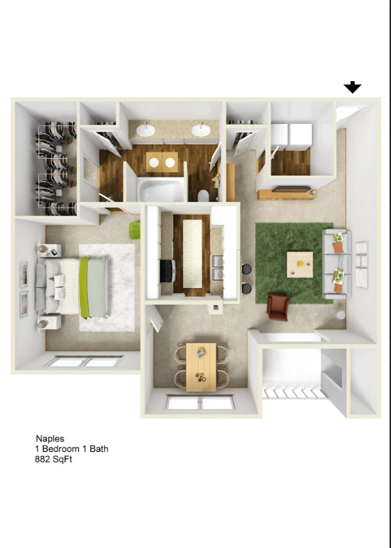 Floorplan - Milano Apartments