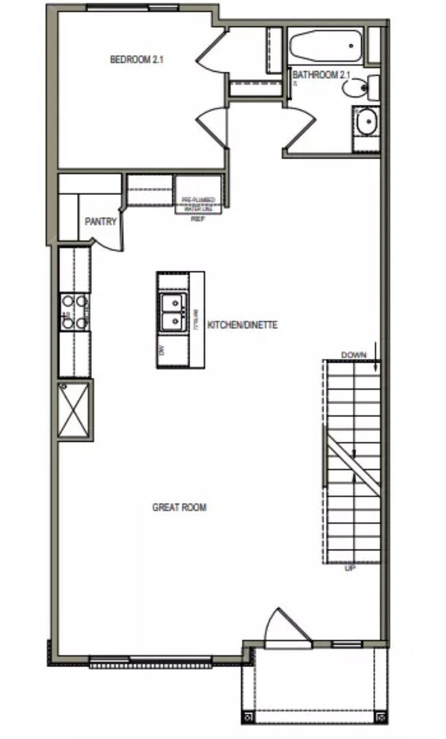 Balcony to the west 1 bedroom in back - 33 N 460 W
