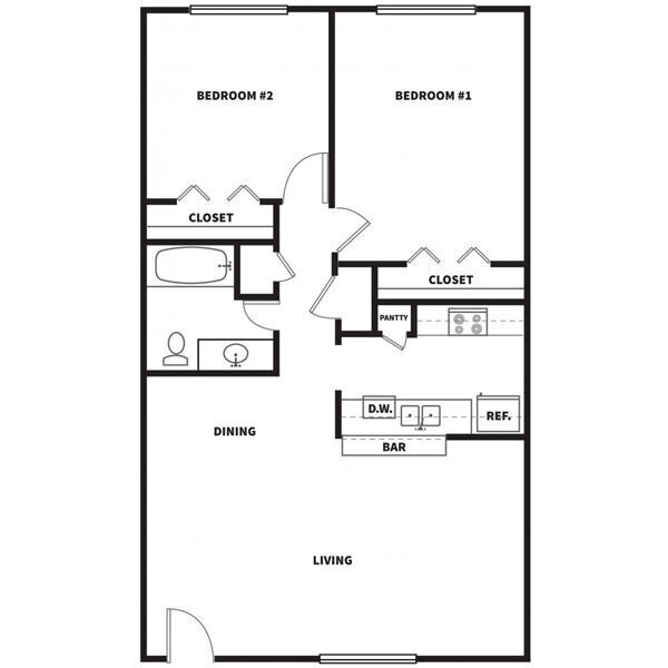 Floorplan - Stones Throw Apartments