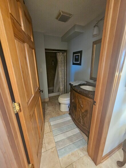Lower level bathroom.with shower - S818 Goldfinch Ct