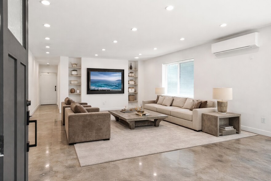 Staged living room - 7314 Fallbrook Ave