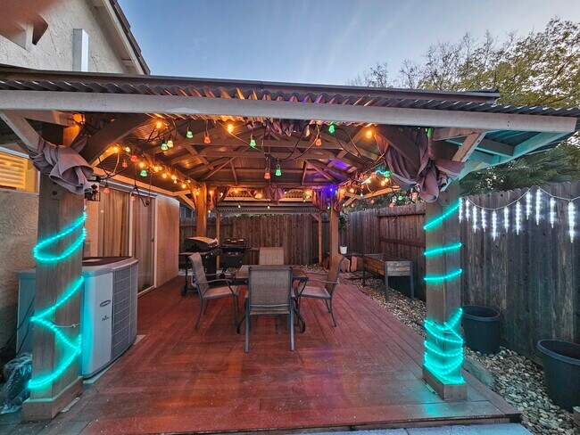 Outdoor Gazebo with Illumination Lights for Special Occasion - 9316 Caulfield Dr