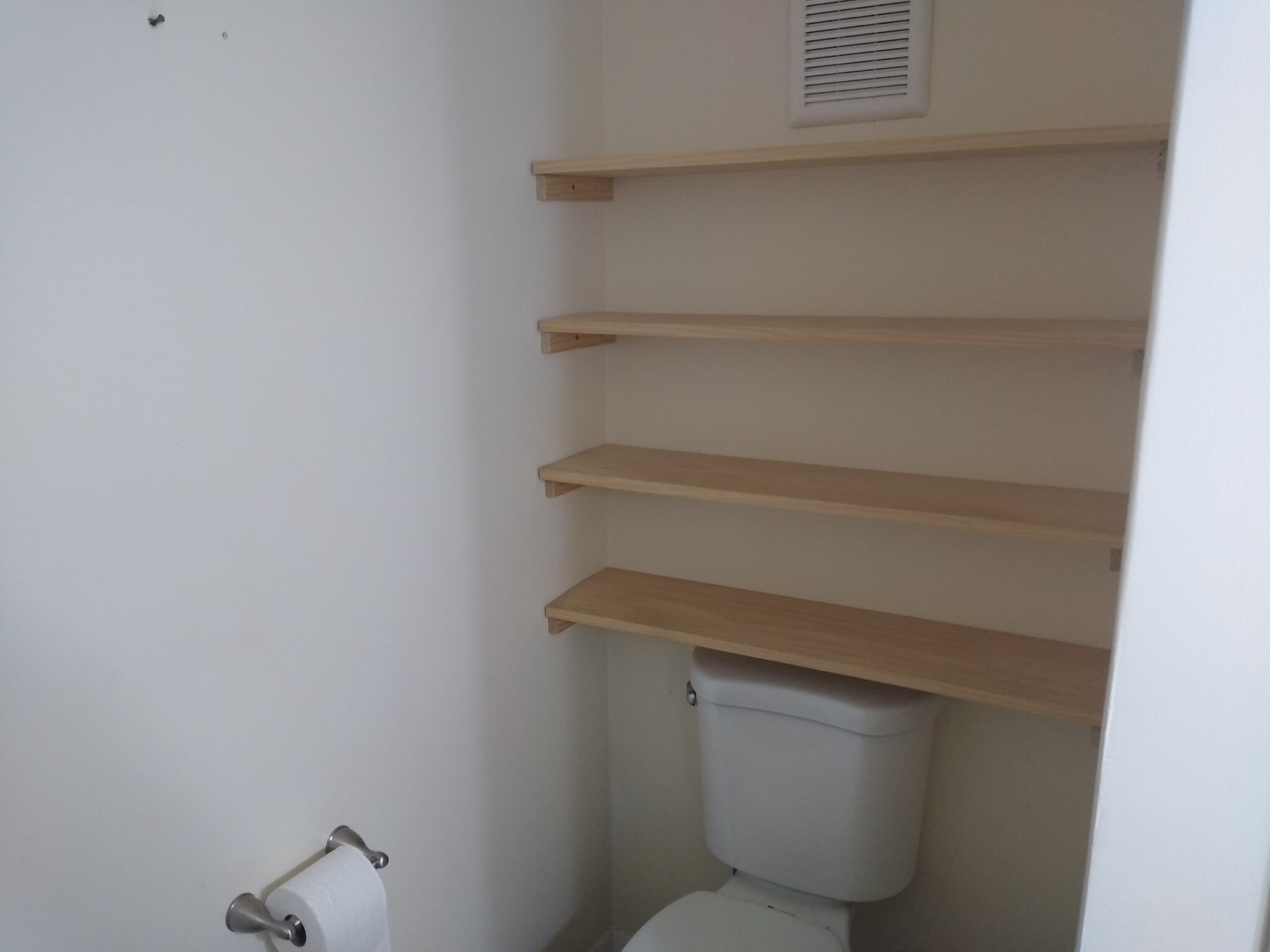 Bathroom shelves. - 9328 N Ashley St