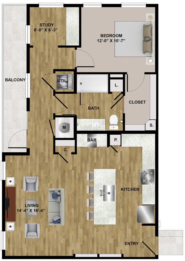 Floorplan - Bishop Central