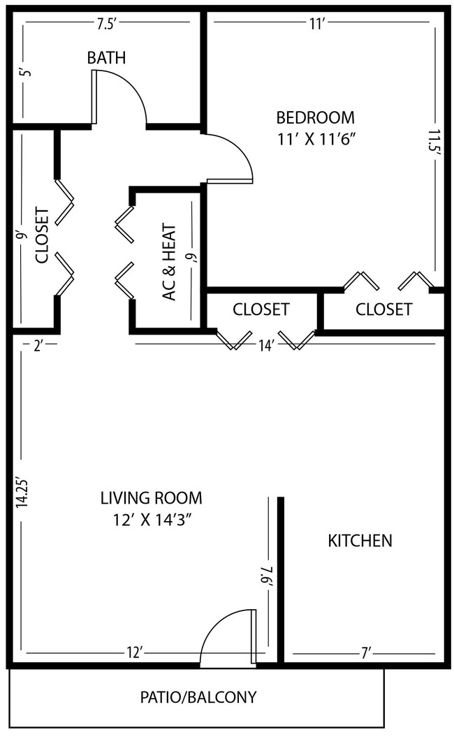 Floorplan - The Parker Apartments