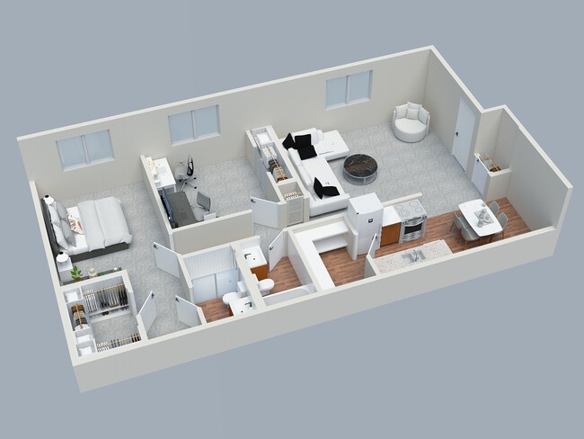 2BD 2BA Standard - Deer Creek Apartments
