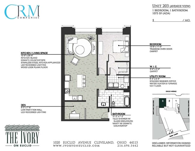 Floorplan - Ivory on Euclid