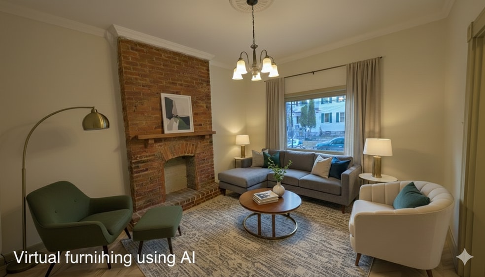 Living room virtually furnished - 347 Spahr St