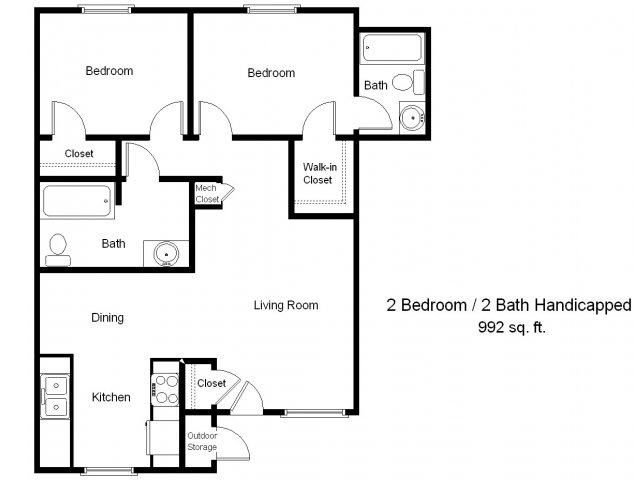 2BR/2BA - Sea Mist Townhomes