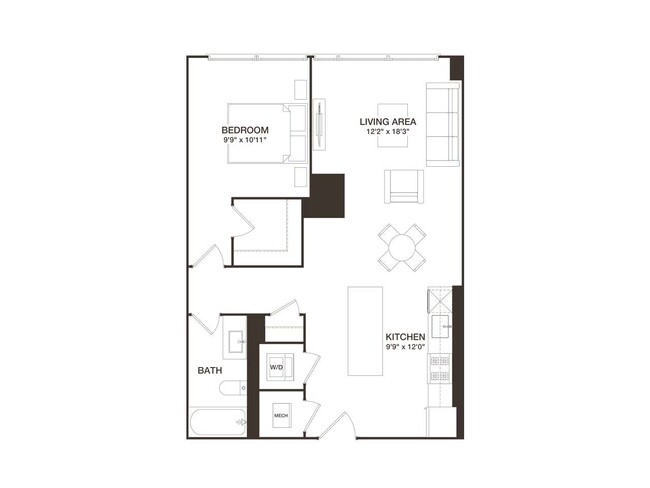 Floorplan - 8001 Woodmont