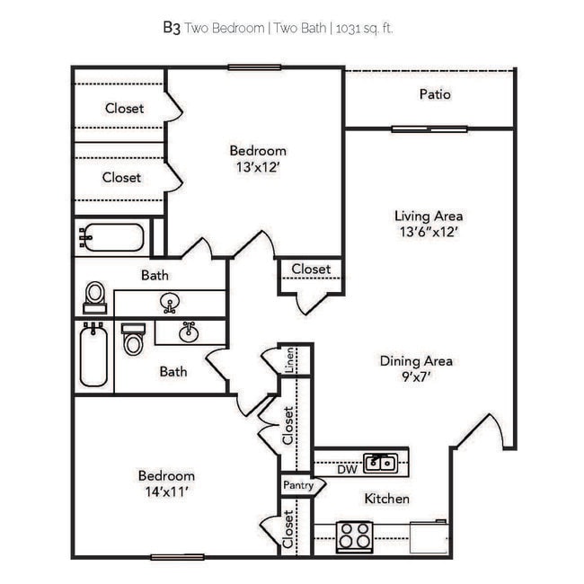 Floorplan - FLEETWOOD APARTMENTS