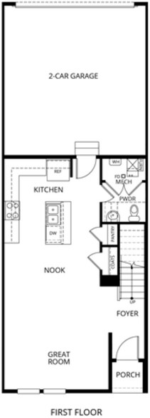 Floor plan (ground floor) - 16154 E 47th Dr