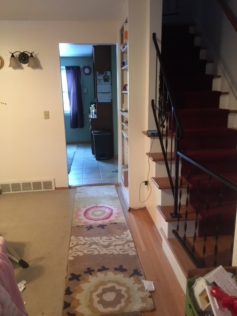 Walkway between living room and kitchen dining area - 292 Barrington St