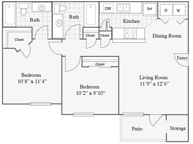 Floorplan - Radius at The Domain