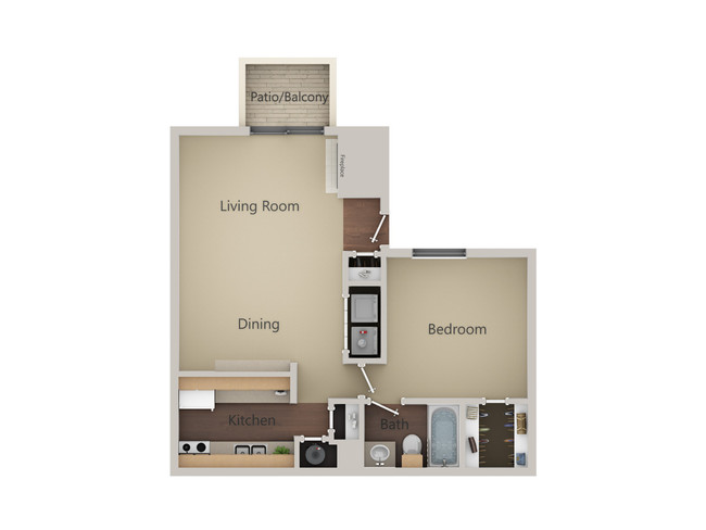 Floorplan - Living Oaks Apartments