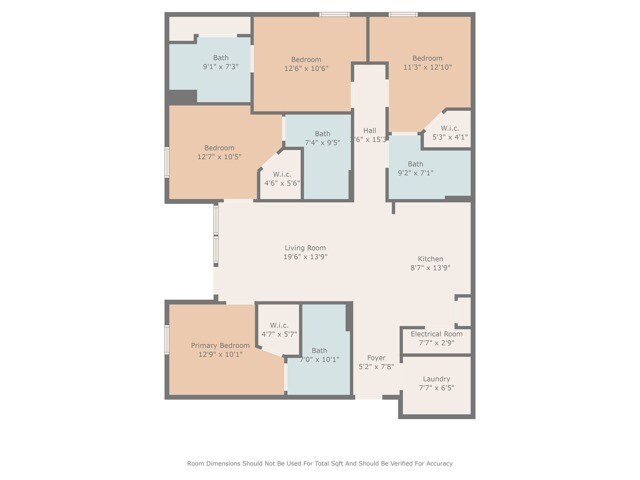 4 Bedroom w Measurements - Independence Place Prince George