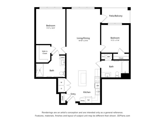 Floorplan - Haven at Congaree Pointe 55+ Apartments