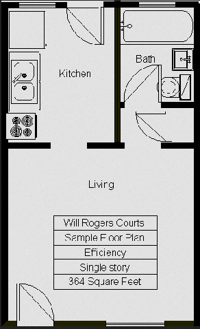 Floorplan - Will Rogers Courts