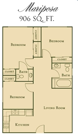 2BR/1.5BA - Park Villa Apartments