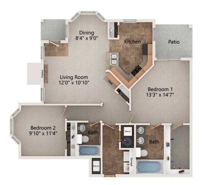 Floorplan - Stone Creek Villas