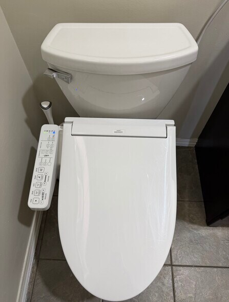 Toilet with Toto bidet - 6310 Indiana Ave