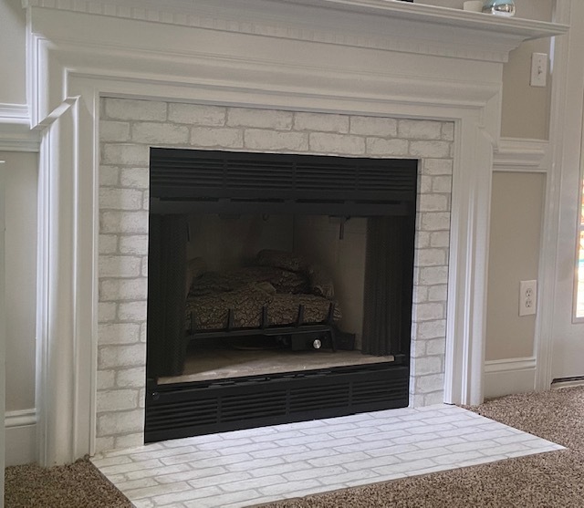 Family room fireplace - 1977 Culpepper Ln