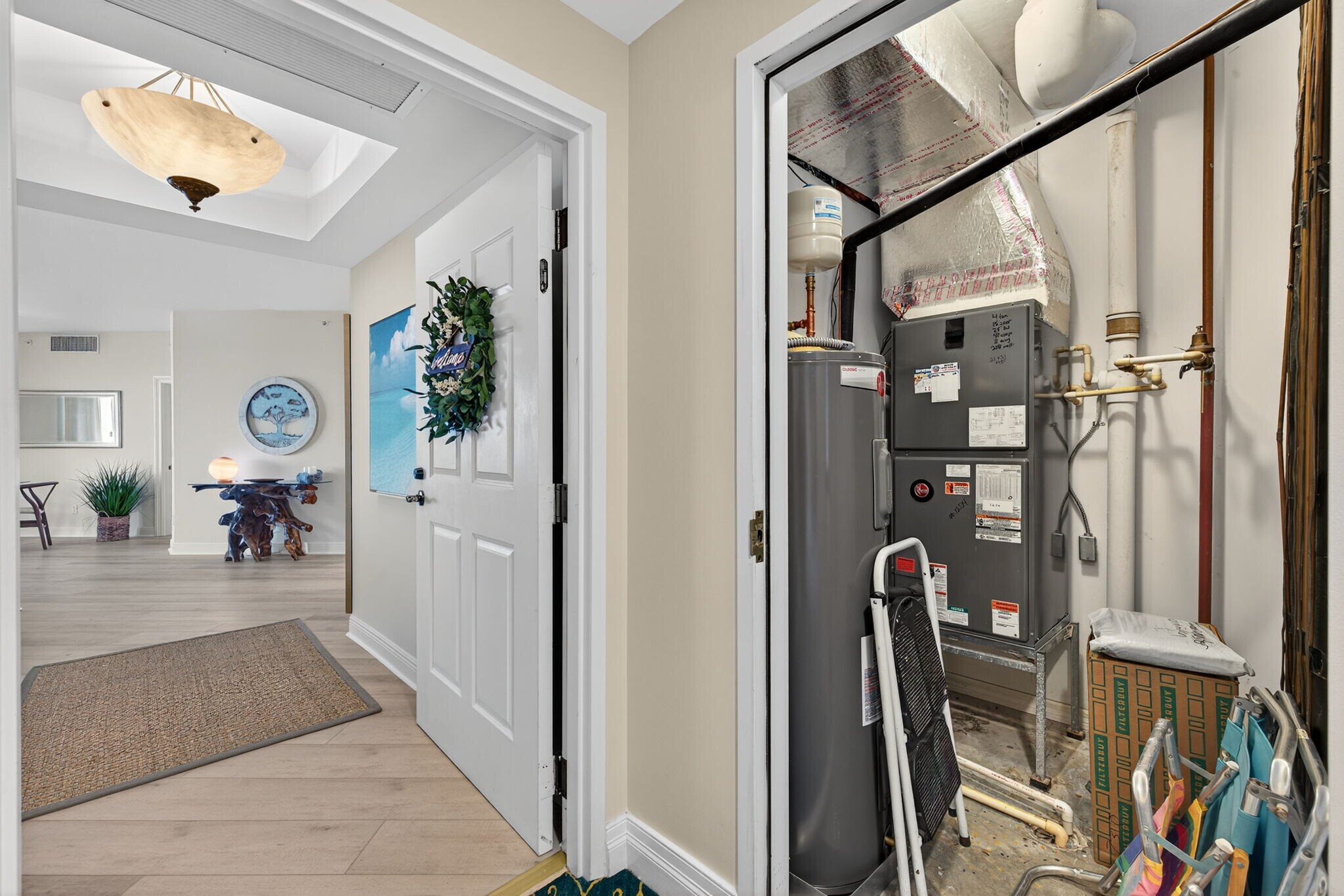 Lots of extra air conditioned, locked storage outside condo - 1001 Arbor Lake Dr