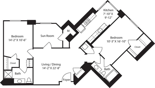 Floorplan - The Prime at Arlington Courthouse