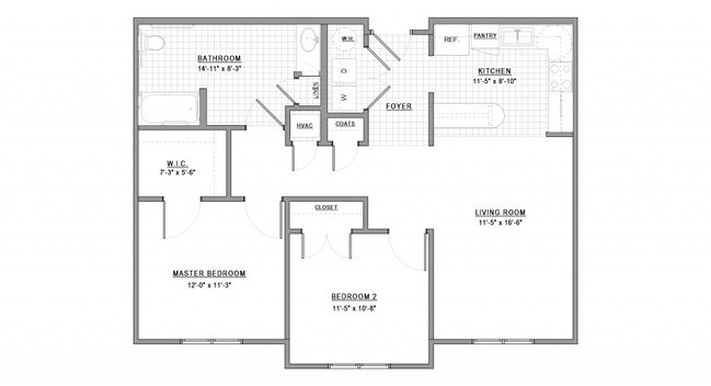 2BR/1BA - Autumn Spring Apartments