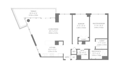 2BR/2BA - Midblock
