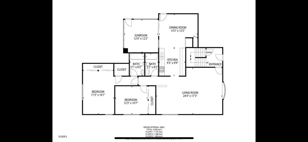 Floor Plan - 1105 E Ardyce Ln