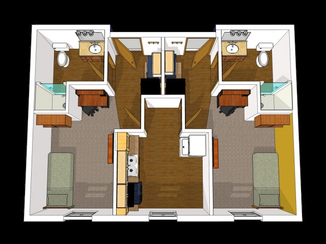 Studio Floorplan - Vue Campus