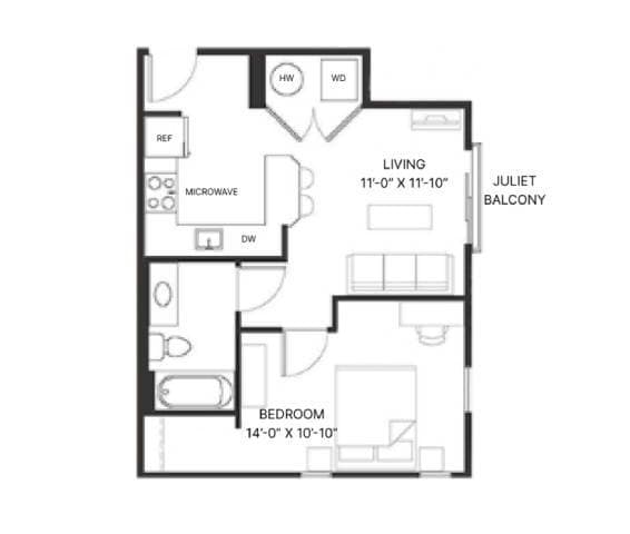 Floorplan - Peregrine Place Apartments