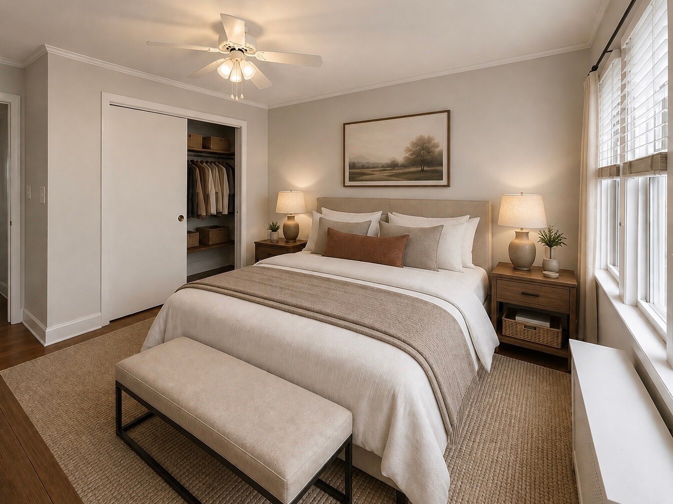 Second bedroom with large closet. - 71 Madison Rd